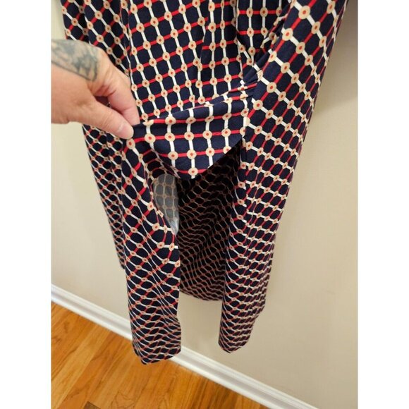 NWT Women's Talbots Woman Petites Geometric Faux Wrap Midi Dress Size 3XP - Picture 8 of 8